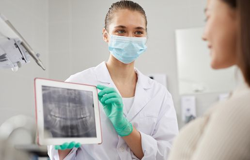 Ovelgönner Zahnarztpraxis, Röntgenbild